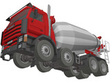 Scania 400 Cement Mixer 3D Model