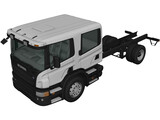 Scania CrewCab CP28 Chassis Truck (2011) 3D Model preview