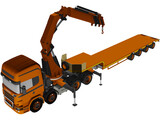 Scania Truck 3D Model preview