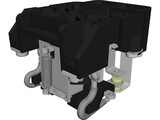 Schneider Power Relay DPDT 199AX-15 3D Model preview
