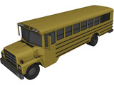 School Bus (1983) 3D Model preview