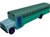 School Bus 3D Model preview