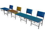School Chairs 3D Model preview