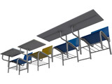 School Chairs 3D Model