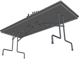 School Lab Table 3D Model