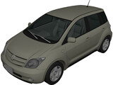 Scion xA / Toyota Ist (2001) 3D Model preview