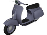 Scooter Vespa 3D Model preview