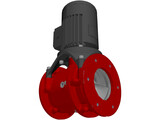 Screw Pump and Motor 3D Model