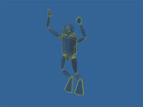 Scuba Diver Toy 3D Model