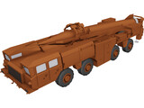 Scud Missile Launcher 3D Model preview