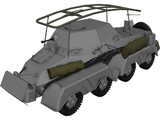 Sd.KfZ. 263 Funkwagen 3D Model preview