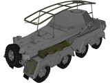 Sd.KfZ. 263 Funkwagen 3D Model