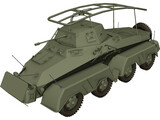 Sdkfz232-M 3D Model preview