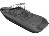Sea Chaser Boat 3D Model preview