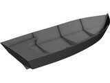 Sea Skiff Boat 3D Model preview
