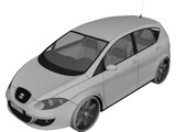 Seat Altea (2004) 3D Model preview