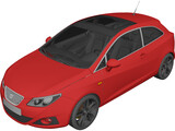 Seat Ibiza (2008) 3D Model preview