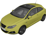 Seat Ibiza (2012) 3D Model preview