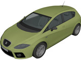 Seat Leon Cupra 3D Model preview