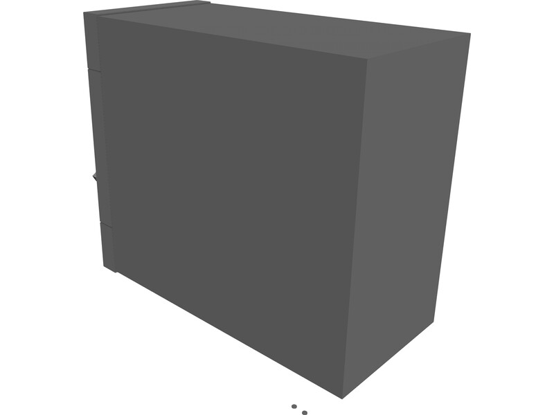 Secure Vault with Laser Security 3D Model