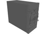 Secure Vault with Laser Security 3D Model