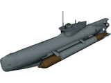 Seehund Midget Submarine 3D Model preview