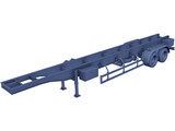 Semi Trailer Crescente 3D Model preview
