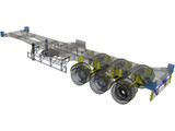 Semitrailer 40 feet 3D Model