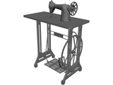 Sewing Machine 3D Model preview