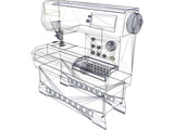 Sewing Machine 3D Model