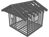Shed Frame 3D Model preview