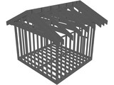 Shed Frame 3D Model