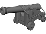 Ship Cannon 3D Model preview