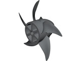 Ship Propeller 3D Model preview