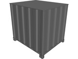 Shipping Cargo Square Container 3D Model preview