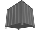 Shipping Cargo Square Container 3D Model