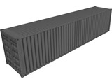 Shipping Container 40` 3D Model preview