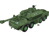 ShKH vz.2000 Dana 155mm 3D Model preview