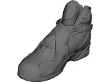 Shoe Men High Top 3D Model preview