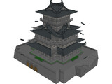 Shogun Japanese Castle 3D Model preview