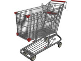 Shopping Cart 3D Model preview