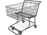 Shopping Cart 3D Model preview