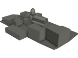 Sibenik Castle 3D Model preview