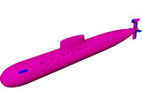 Sierra Class Submarine 3D Model preview