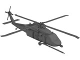 Sikorsky MH-60G with Interior 3D Model