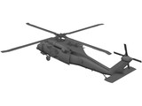 Sikorsky MH-60G with Interior 3D Model