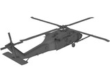 Sikorsky MH-60G with Interior 3D Model