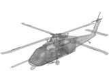 Sikorsky MH-60G with Interior 3D Model