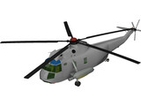 Sikorsky SH-3H Sea King Navy 3D Model preview