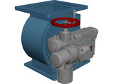 Silo Flow Control Valve 3D Model preview